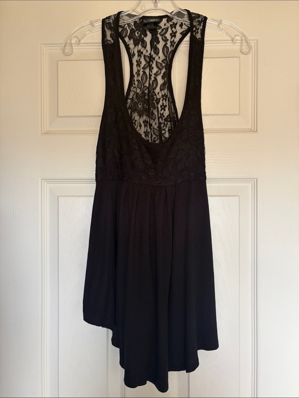 Daytrip Black Lace Overlay Top
